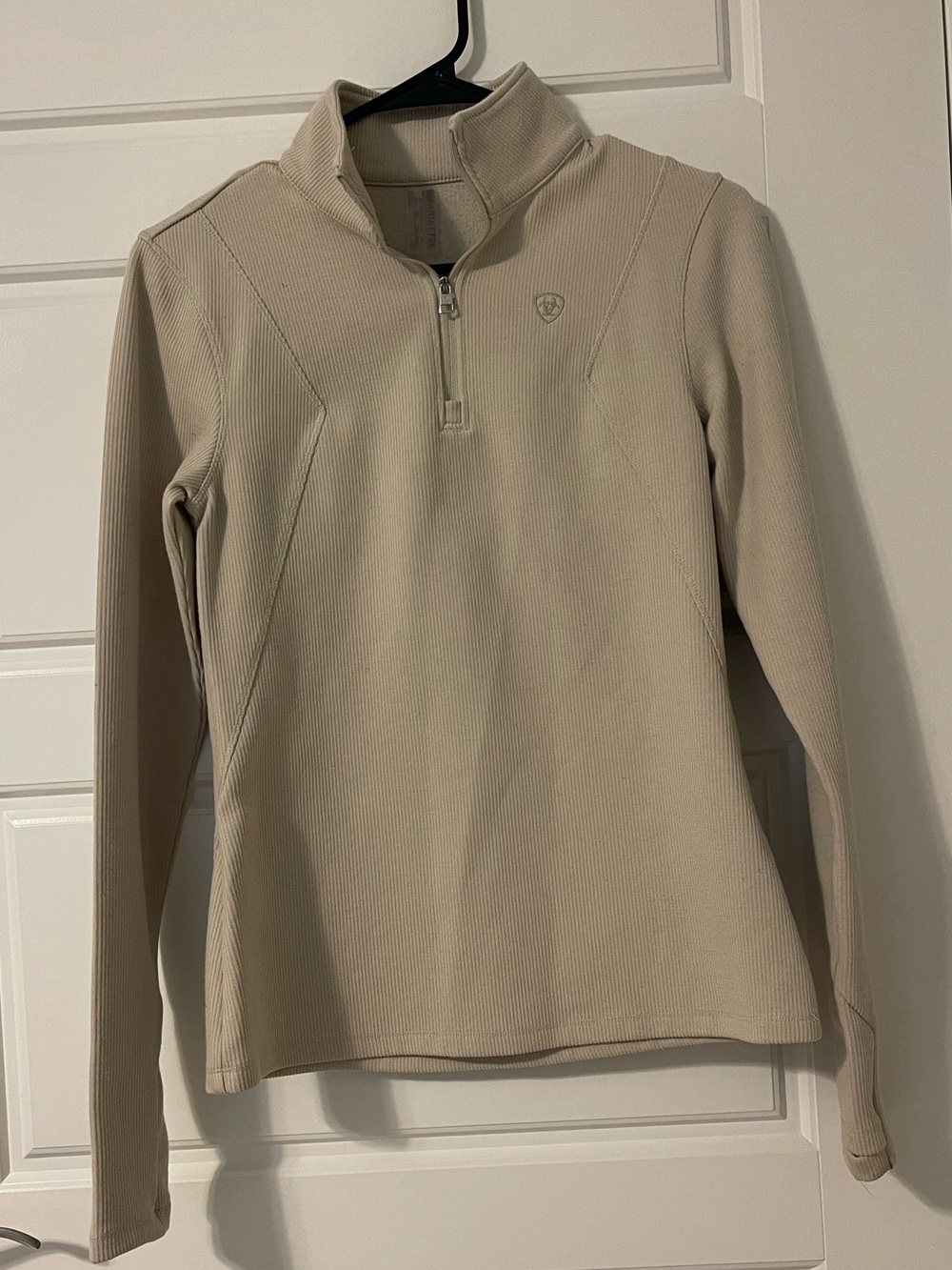 Ariat Cream Half-Zip Pullover Sweatshirt